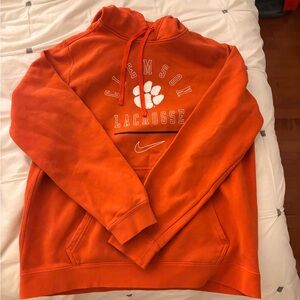 Orange Nike Clemson hoodie